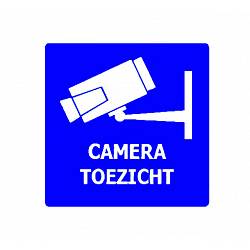 Camera Toezicht Sticker (Glas)